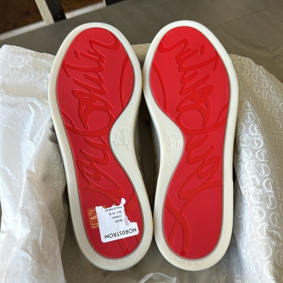 Christian Louboutin f.a.v. Fav fique sneaker vontade flat goose gray grey sz 45 main image 11